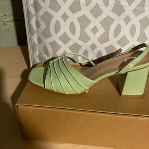 Light Green Journee Collection Shillo Dress Sandal-worn 1x for prom